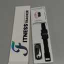 Health Fitness Tracker for Men Women: Smart Watch with 24H Heart Rate Monitor Blood Oxygen Sleep Tracker Calorie Step Counter 5ATM Waterproof Fitness Activity Trackers Compatible with iPhone Android (1.47, Black-Black)