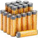 Amazon Basics 20-Pack AA Alkaline High-Performance Batteries, 1.5 Volt, 10-Year Shelf Life