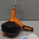 Drain Auger, Clog Remover with Drill Adapter, 25 Feet Flexible Plumbing Snake Use Manually or Powered for Kitchen, Bathroom and Shower Sink, Comes with Gloves (orange)