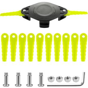 ACFHRL2 Weed Eater Bladed Head, 12 Blades and Screw Compatible with Ryobi One+ Head 18V, 24V and 40V RY40200/40021/24200/24021, P2000/P2002 String Trimmers (1+12+4)