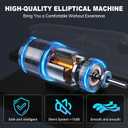 Under Desk Elliptical Machine, Electric Seated Pedal Exerciser,Elliptical Leg Exercisers for Seniors,Mini Ellipse Leg Exerciser with Remoter,12 Adjustable speeds Pedal Exerciser
