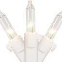 Northlight Mini Incandescent Christmas Lights - Clear - 4' White Wire - 10ct