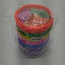 Evoio Easter Baskets in Bulk for Kids 24 PCS Plastic Easter Basket Bucket for Eggs Hunts Game, Classroom Eggs Collecting Baskets with 6 Color Raffia Paper Grass Filler Basket for Kids Egg Hunts Party