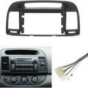 Fits for Toyota Camry 2000-2006 Black Car Radio Stereo Fascia Frame Double DIN 9 inch Dash Installation Mounting Kit