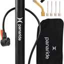 Bike Pump Floor, Advanced Bike Tire Inflator, Bicycle Hand Air Pump with Dual Presta and Schrader Valves, Handheld Pump, Suitable for Road and Mountain Bikes, Baby Stroller, Balls