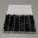 GOOACC 130Pcs Car Wire Loom Routing Clips Assortment - 9 Different Sizes Universal Wiring Harness Routing Clip Replacement Parts for Honda GM Mazda