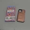 Uppuppy for iPhone 15 Case with Wallet - Fits 4 Card Slots, Compatible with MagSafe for Women Aesthetic Durable PU Leather Credit Card Holder Kickstand Phone Cover for Apple 15, Rose Gold