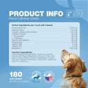 Hemp Calming Chews for Dogs - Dog Calming Treats - Anxiety Relief for Dogs with L-Theanine, Chamomile Extract, Valerian Root - Dog Anxiety Relief for Travel, Vet Visits, Thunderstorms, Nail Trimming (180 count)