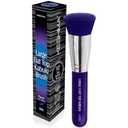 Keshima Large Flat Top Kabuki Foundation Brush - Neon Purple Premium Makeup Brush for Liquid, Cream, and Powder - Buffing, Blending, and Face - 1.6" Top Diameter