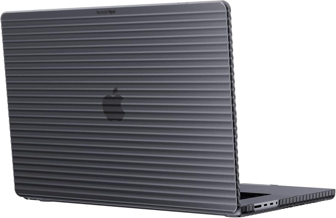 Tech21 Evo Wave case for MacBook Pro 16" (2021 & 2023) - Protective Hard Shaell Cover - Charcoal