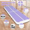 FBSPORT 10ft Inflatable Air Gymnastics Mat Training Mats 4 inches Thickness Gymnastics Tracks for Home Use/Training/Cheerleading/Yoga/Water with Pump