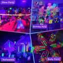 8 Pack 50W Black Light, LED Blacklight Flood Light with US Plug and Switch, Black Lights for Glow Party,Halloween,Body Painting,Birthday Party,Fluorescent Painting and Fluorescent Tapestry