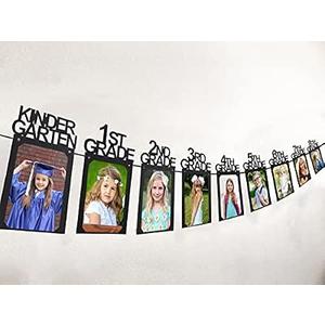 Graduation Decorations Class of 2026 Graduation Photo Banner 5x7 K-12 Grad Party Photo Display for Senior 2026 Decorations Picture Banner for High School 5th 8th Grad Party Supplies SP002
