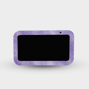 MightySkins Glossy Glitter Skin Compatible with Amazon Echo Show 5 (Gen 3) - Purple Airbrush | Protective, Durable High-Gloss Glitter Finish | Easy to Apply