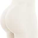SHAPELLX Shapewear Tummy Control Shorts for Women Seamless High Waisted Body Shaper Thigh Slimming Underwear Girdle (Medium-Large, White)