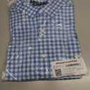 2 x Amazon Essentials Men's Slim-Fit Short-Sleeve Poplin Shirt (Blue, L)