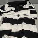 IQSQSQ Women's Striped 2 Piece Outfits Oversized Lounge Set Summer Workout Sets Top and Shorts with Pockets XL