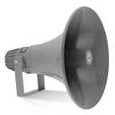 Pyle PA Horn Speaker - 16' 80W Compact Loud Sound Megaphone with 400Hz-5KHz Frequency, 16 Ohm, 100V/ 70V Transformer, Mounting Bracket, Ideal for Indoor/ Outdoor Audio Systems (PHSP16, Gray)