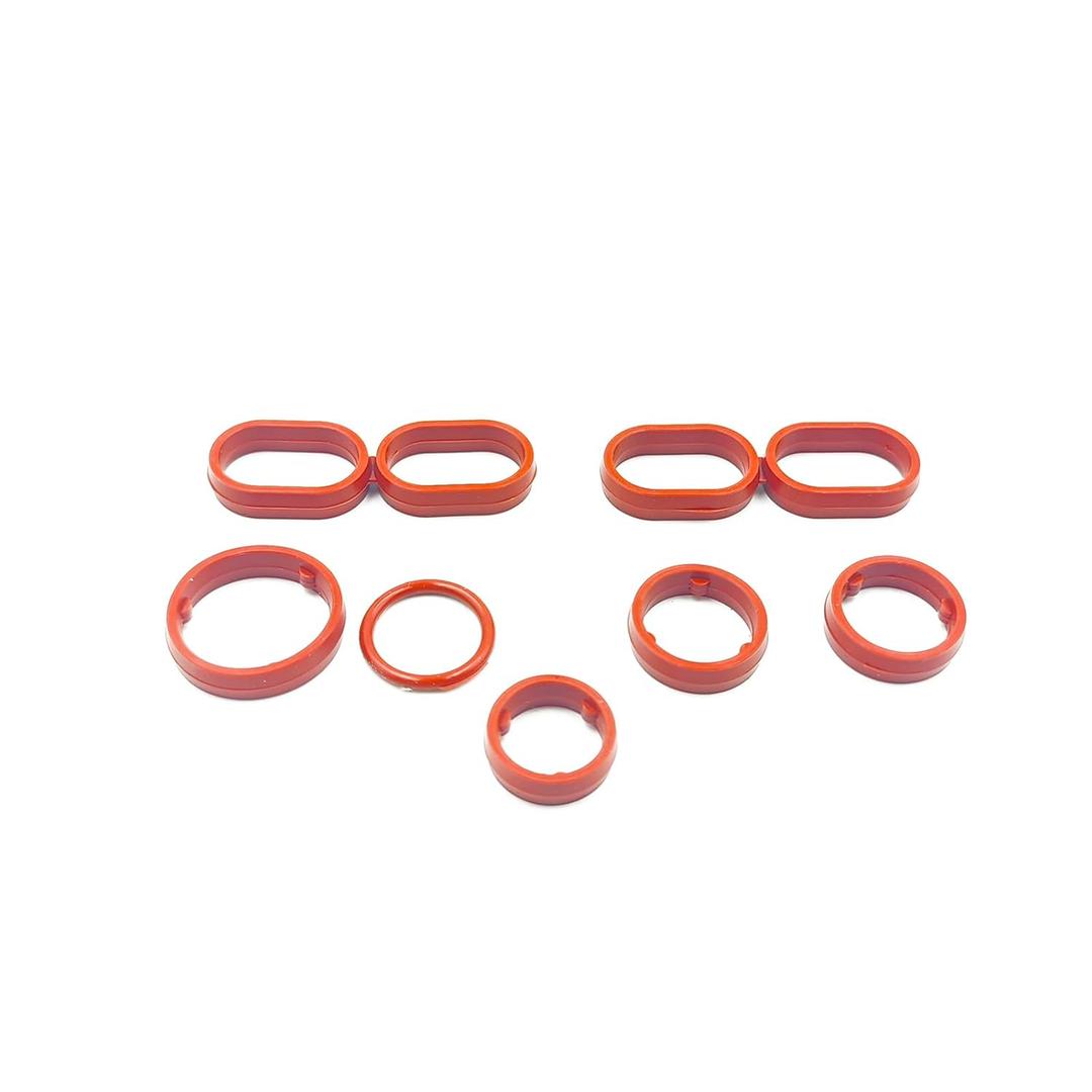 AMCC Engine Oil Cooler Gasket kit Enhanced Version Compatible with Chrysler 200 300 Pacifica Voyager Dodge Charger Grand Caravan Cherokee Gladiator Wrangler 2014-2021 3.6LReplace: 68191356AA (Enhance)