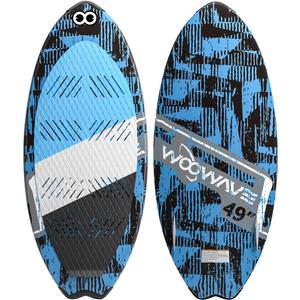 WOOWAVE Wakesurf Board 49 Inch with 2 Removeable Tail Fins, Light EPS Core and EVA Traction Pads Perfect Surfing for Kids Adults Beginners