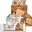 ONE Protein Bars, Smores, Gluten Free with 20g Protein and 1g Sugar, Pantry Staples, 2.12 oz (12 Count), Packaging May Vary