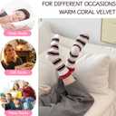 Womens Fuzzy Socks Cozy Fluffy Winter Warm Slipper Socks Microfiber Soft Home Sleeping Socks for Women 5 Pairs (Medium, Solid Color Combination)