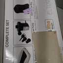 ELTOW Toddler Blow-Up Mattress with Sides, Inflatable Toddler Travel Bed with Safety Bumpers, Portable Kids Air Mattress for Travel, Complete Set with High-Speed Pump & Carry Bag - Black