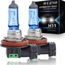 H11 Halogen Headlight Bulb/Fog Light 12V 55W White 5000K High/Low Beam 64211 12362 Car Light Bulb Automotive Headlamp Super Bright