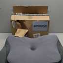 DONAMA Cervical Pillow for Neck and Shoulder,Contour Memory Foam Pillow,Ergonomic Neck Support Pillow for Side Back Stomach Sleepers with Pillowcase-King Size (King Size 27.56"Lx16.54"Wx5.51"H, Dark Grey)