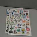 2 x Cute Panda Stickers Cool Funny Panda Adhesive Waterproof Stickers 665 Counts for Zoo Animal Birthday Invitations Envelopes Decorations Party Goodie Gifts Bags Decor School Game Class Rewards