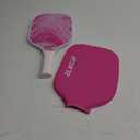 Composite Pickleball Paddle with Cover for Women, Graphite Carbon Fiber Polypropylene Honeycomb Core Pickleball Racquet Gift for Mother Wife Grandmother Girlfriend (Pink Marble)