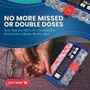Med-Q Digital Pill Box with Alarms Pill Organizer with Flashing Lights & Beeping Reminders Monthly Pill Dispenser for Seniors, Dementia, Alzheimers, Medication & Vitamin Management