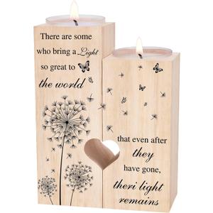 Sympathy Memorial Condolence Gifts for Loss of Loved One, Candle Holder - Bereavement Grief Gifts for Women in Memory of Loved One for Mother Father Grandma