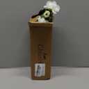 2 Pcs Artificial Flowers Garland for Outdoors White Faux Gardenia Garland 12Ft Silk Rose Hanging Vines Floral for Wedding Arch Party Wall Garden Ceremony Backdrop Fence Spring Decor