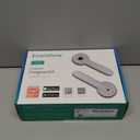 Smart Door Lock with Knob, Keyless Entry Door Locks with Handle, Fingerprint Door Knob for Bedroom/Front Door/Apartment,Generate Passcode Remotely Silver