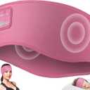 MUSICOZY Sleep Headphones Headband Bluetooth 5.4 Wireless Headband Headphones for Sleeping for Side Sleeper with Ultra-Thin HD Stero Speaker for Workout(Pink)