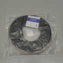 Black Rubber Weather Stripping Door Seal Strip, D Shape Door Weather Seal Strip, Self-Adhesive Soundproofing Frame Insulation Tape for Doors Frame/Window Seal, Blocks Cold Drafts Noise, Pack of 2, 23'