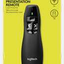 Logitech Wireless Presenter R400, USB-A PowerPoint Clicker with Laser Pointer, Wireless Presentation Clicker Remote