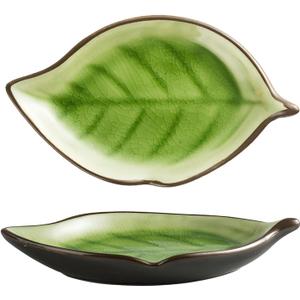 Spoon Rest for Stove Top, Ceramic Spoon Holder, Spoon Holder for Kitchen Counter, Cooking Utensil Rest, Kitchen Countertop Organization and Storage (Green)