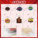 2 x 12 Pcs Spider Cake Toppers, Spider Theme Cupcake Decorations Glitter Red Black Blue Spider Pattern Birthday Party Supplies, Spider Web Birthday Decorations for Boys, Men, Baby Shower