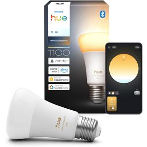 Philips Hue Smart LED A21 Bulb, White Ambiance, E26, 13.5W, Full Spectrum Light 1000K-20000K,1600 Lumens, Dimmable, Compatible with Alexa, Google Assistant, Apple Home, 1-Pack