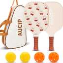 Pickleball Paddles, USAPA Approved Cute Pickleball Paddles Set of 2/4, Polypropylene Honeycomb Core, Fiberglass Pickleball Set with 2 or 4 Pickleball Rackets, 4 Balls, 1 Bag for Women
