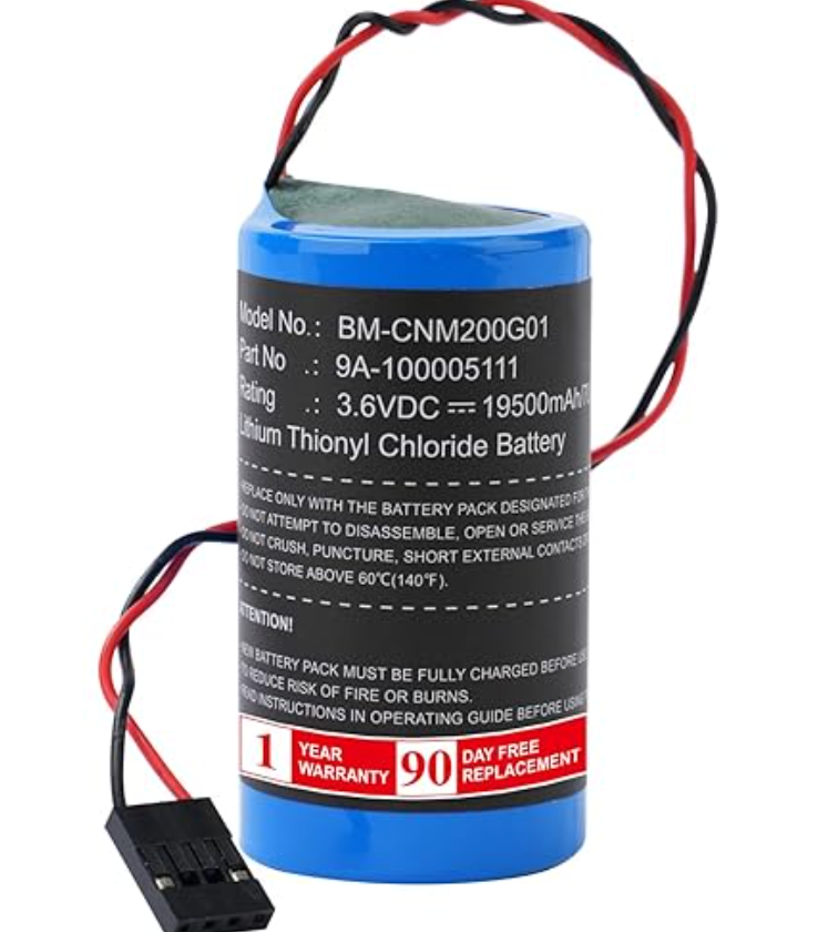 Replacement Battery for Cameron Nuflo MC-II Plus MC-II Plus EXP MC-III Plus EXP Flow Analyzer MC-III Plus Flow Analyzers 9A-100005111 LS33600-CN1 MV-100005111 (14500mAh)