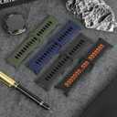 6Pack Rugged Sport Band for Samsung Galaxy Watch Ultra Bands 47mm Men/Women,Two Tone Silicone Waterproof Strap Compatible with Samsung Watch Ultra Band,Galaxy Watch 7 Ultra Bands Replacement Correa Reloj