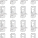 HARSKIYER 15pcs 8mm Clear Plastic Locking Pegs, Self-Locking Shelf Support Pins, 8mm Diameter Hole Cabinet Shelf Clips Clear Shelf Brackets Holders for Shelves Furniture