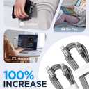 Aioneus USB C to USB C Cable 6FT 2Pack, 100W Fast Charging Cord Type C, Braided USBC Charger Cable, 6 FT USB C Charging Cable for iPhone 17 16 15 Pro/Max, Samsung S25 S24 S23 MacBook Pro/Air iPad (Grey)