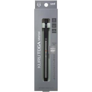 Mitsubishi Pencil Mechanical Pencil Metal 0.5mm Phantom Gray M5KH1P.23 With Original Stylus Ballpoint Touch Pen