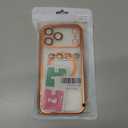 Oyfcasel Designed for iPhone 17 Pro Max Case 6.9",with Privacy Screen Protector*1,Compatible with MagSafe,Anti-Scratch Case with Camera Lens Protector Plating Bling for Women Orange