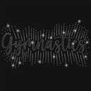 NBEADS Bling Rhinestone Gymnastics Sticker, Iron on Appliques Gemstone Border Sticker Glass Hotfix Rhinestone for Art Craft Clothing Decor, 11.698.27 Inch