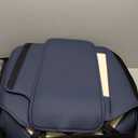 Coverado Seat Covers Full Set, Car Seat Covers Waterproof, Luxury Leather Seat Cover for Cars, Front Seats and Back Seat Cover, Car Seat Cushion, Car Seat Protector Universal Fit Most Cars,Blue&White